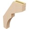 Ekena Millwork 3-inch W x 16-inch D x 22-inch H Monterey Rough Cedar Woodgrain TimberThane Knee Brace, Primed BRCUR03X16X22MONRCPR - alternate 6